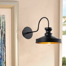 Opviq Berceste - 182BLACK-A Lámpara de pared industrial negra